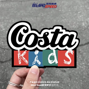 饰贴画 电车摩托车赛车装 Costa Kids卡通可爱汽车贴纸儿童风格