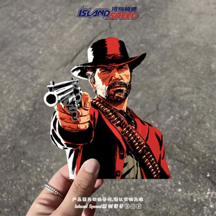 荒野大镖客：救赎2汽车贴纸大表哥亚瑟·摩根后尾门防水防晒贴花
