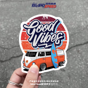 Good 饰贴画 Vibes汽车贴纸环保运动公路车滑板摩托车车身装