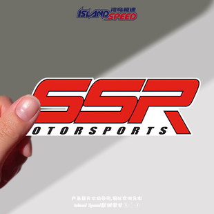 SSR 高性能摩托车头盔字母贴花 Motorsports汽车贴纸美式