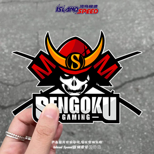 Sengoku Gaming战队汽车贴纸日系武士车身挡风玻璃贴花