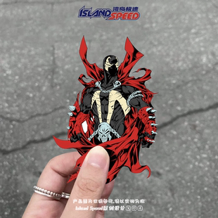 再生侠汽车贴纸Spawn漫画角色个性 饰贴画 涂鸦电脑桌面主机装