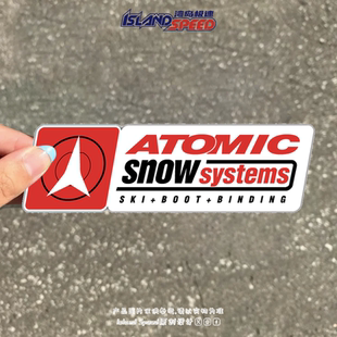 饰贴 systems汽车贴纸赛车竞技摩托车越野尾门装 ATOMIC snow