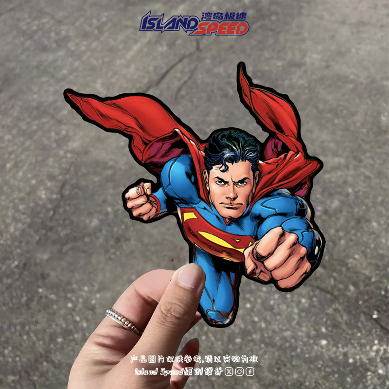 超人贴画DC漫画超级英雄角色汽车车身后备箱挡风玻璃贴纸