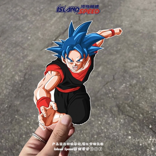 龙珠汽车贴纸超级赛亚人形态车门玻璃装 饰贴摩托机箱车贴