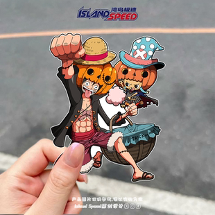 海贼王贴花蒙奇D路飞托尼乔巴万圣节主题车身侧面挡风玻璃贴纸