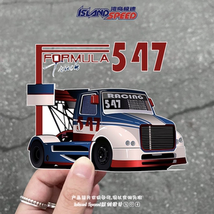 饰贴 547汽车贴纸越野公路车摩托车滑板车身装 FORMULA Truck