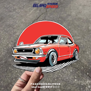 日本RX 饰贴花 7跑车汽车贴纸车身后尾门滑板摩托车装