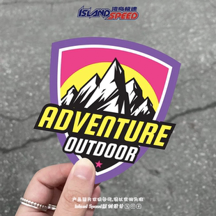 ADVENTURE OUTDOOR汽车贴纸户外冒险摩托车越野车房车电动车贴花