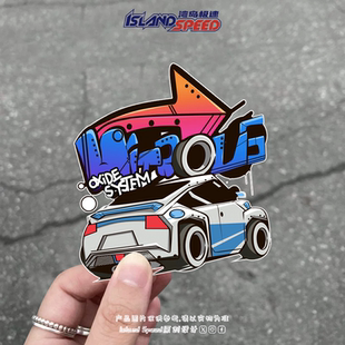 Charger赛车汽车贴纸后尾门后窗划痕遮盖贴改装 饰汽车贴 装