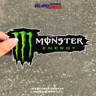 Monster Energy汽车贴纸恶魔能量饮料爪痕设计车身改装贴