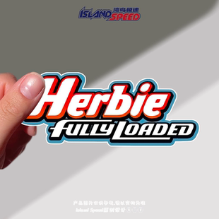 字母创意设计头盔车身贴纸 Loaded标志贴个性 电影Herbie Fully