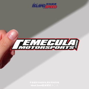 Temecula 饰贴花 Motorsports汽车贴纸摩托车电车后备箱挡风玻璃装