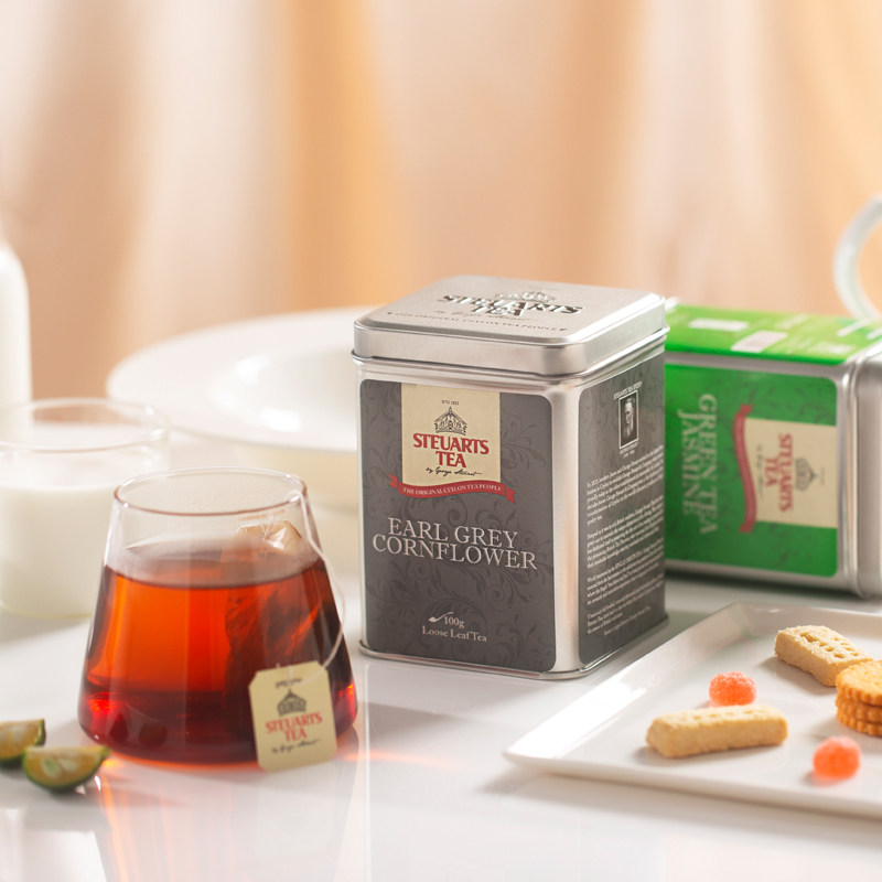 steuartstea斯里兰卡锡尔德锡兰伯爵红茶罐装进口散茶叶100g