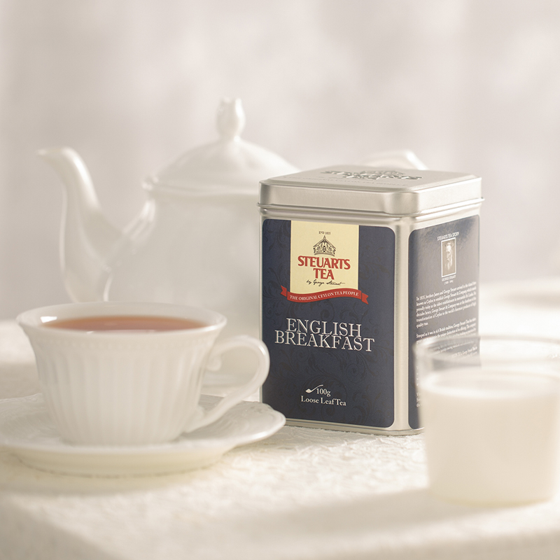 steuartstea锡尔德斯里兰卡原产英式早餐茶进口红茶奶茶专用茶叶