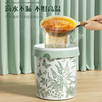 祛异味山茶花香抽绳垃圾袋加厚承重强不易破厨房大号手提塑料袋