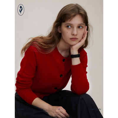 shyshy羊毛长袖针织小外套