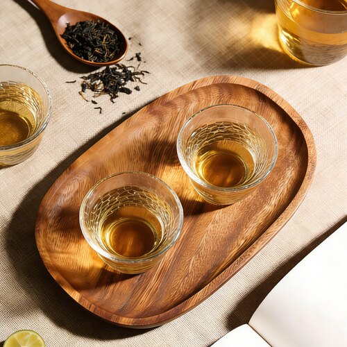 胡桃木不规则家用精致茶盘