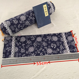 老粗布颈椎枕头花椒籽柏籽壳荞麦壳艾草小圆枕枕头枕套皮子