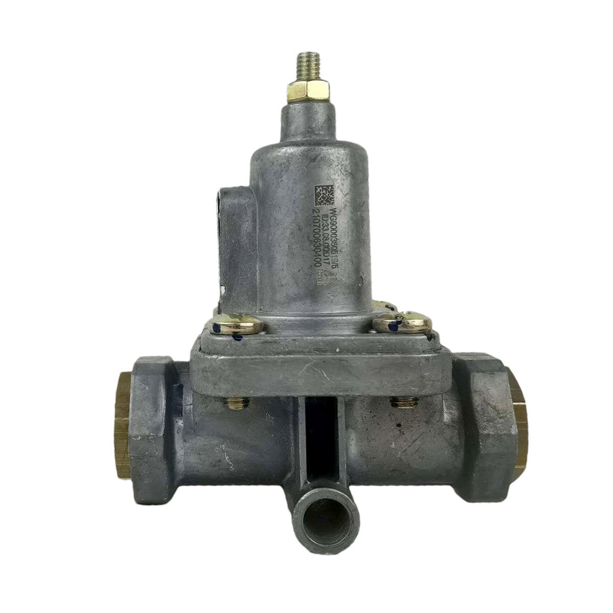 适用于重汽豪沃汕德卡斯太尔t7h刹车气管溢流阀t5g防退气阀原厂件