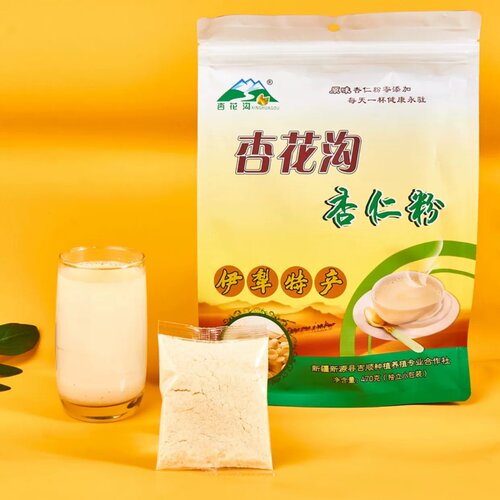 新疆伊犁纯杏仁粉原味杏花沟营养即食独立包装