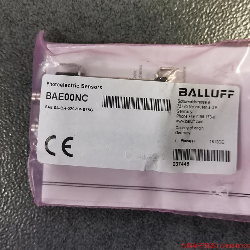 拍前询价:实价 BAE00NC BAE SA-OH-029-YP-S75G BALLUFF 巴鲁夫