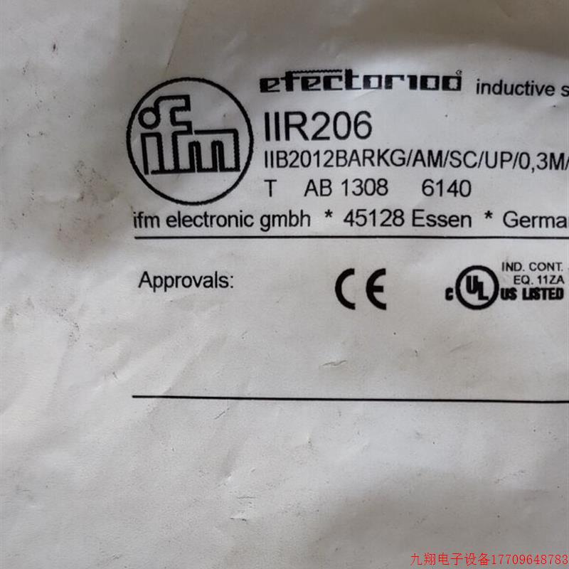 拍前询价:【包邮】IFM IIR206 IIS205 IIS206 IIS208 全新原装正