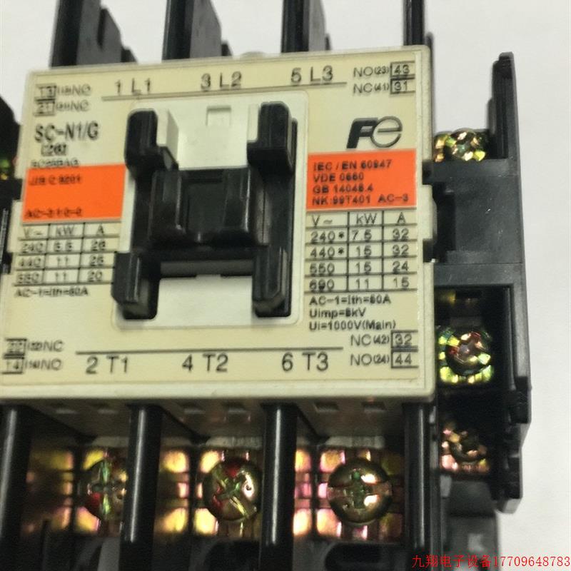 拍前询价:原装正品 日本FUJI/富士交流接触器拆机SC-N1 G DC24V