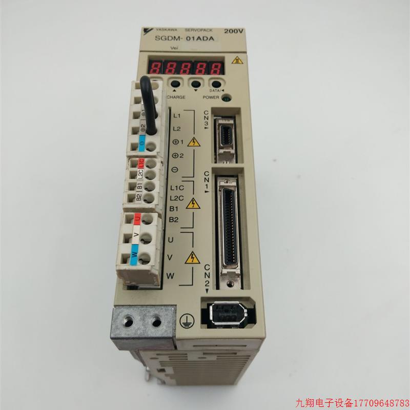 拍前询价:原装拆机安川YASKAWA伺服驱动器电机SGDM-01ADA现货实