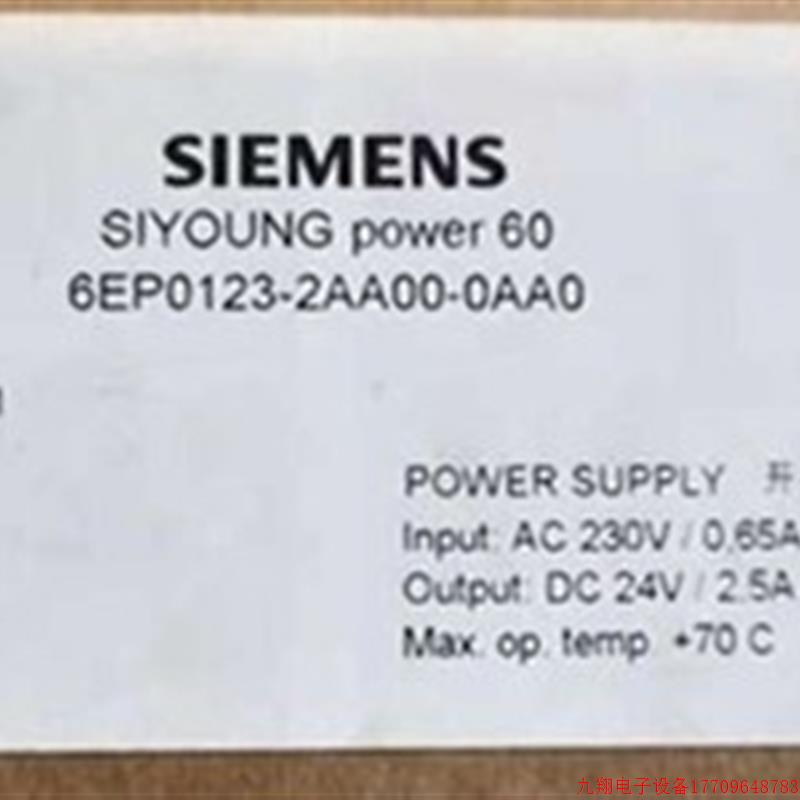 拍前询价:6EP0123-2AA00-0AB0单相230VAC输入全新原装6EP01232AA