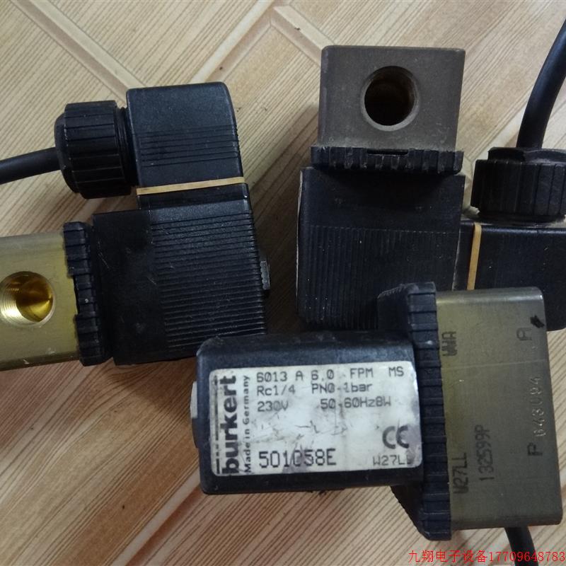 拍前询价:原装拆机德国宝德burkert电磁阀6013 501058E  1/4牙22