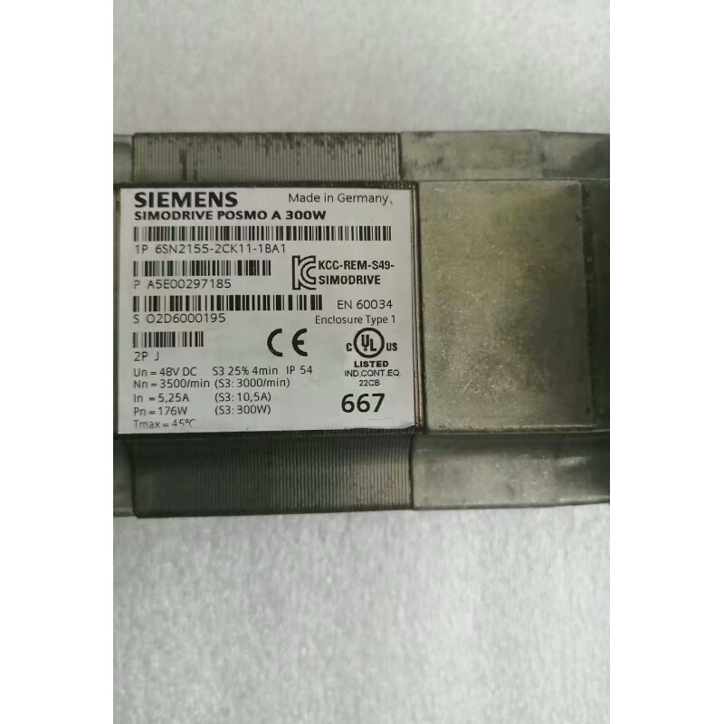 拍前询价：（议价）伺服电机6SN2155-2CK11-2BA1没使用过现