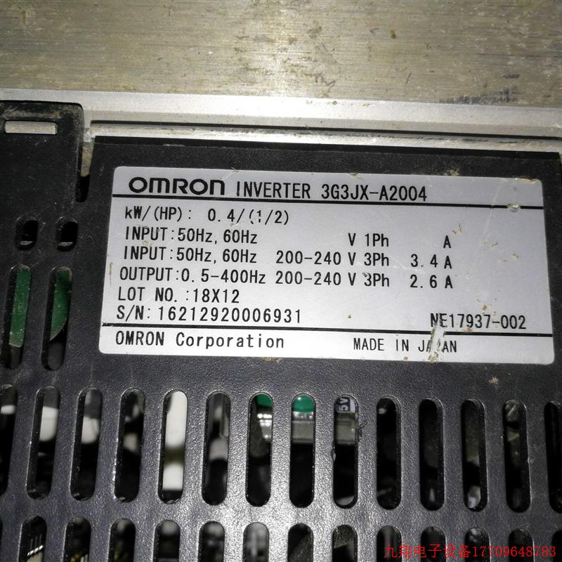 拍前询价:3G3MX2-AB002-V1 3G3MX2-A2002 3G3JX-A2004 3G3MX2-AB