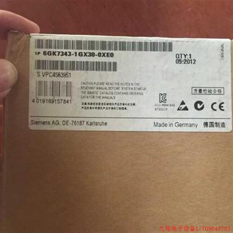 拍前询价:以太网通信模块CPU 6GK7343-1GX30-0XE0现货