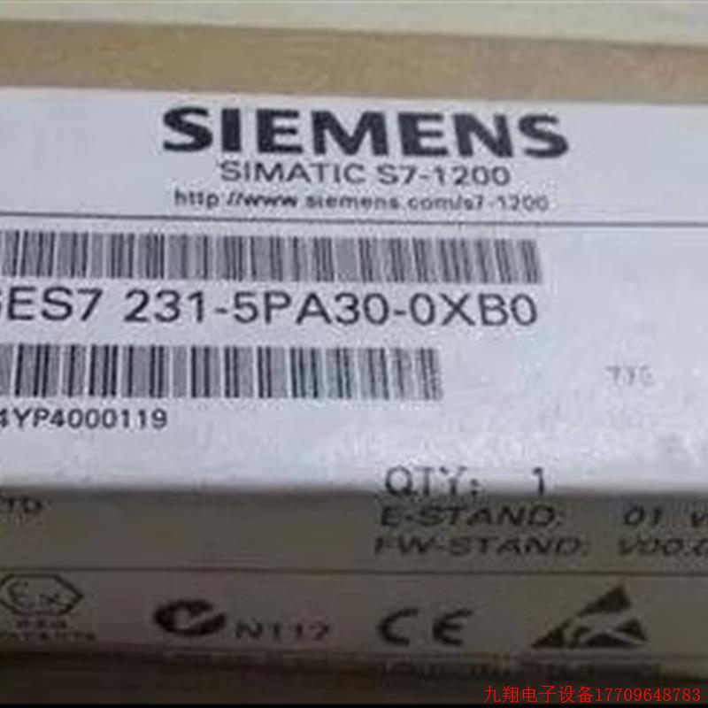 拍前询价:p6ES7231-5PA30-0XB0全新S7-1200模块6ES72315PA300XB0