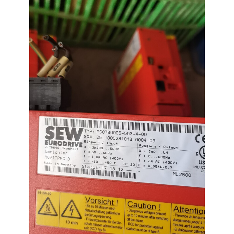 拍前询价：SEW变频器MC07B0008-5A3-4-00全新原装拍前请询价
