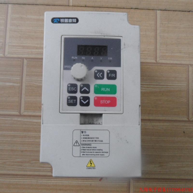 拍前询价:锐普矢量变频器H100-0.75T4-1B 380V 0.75KW原装拆机现