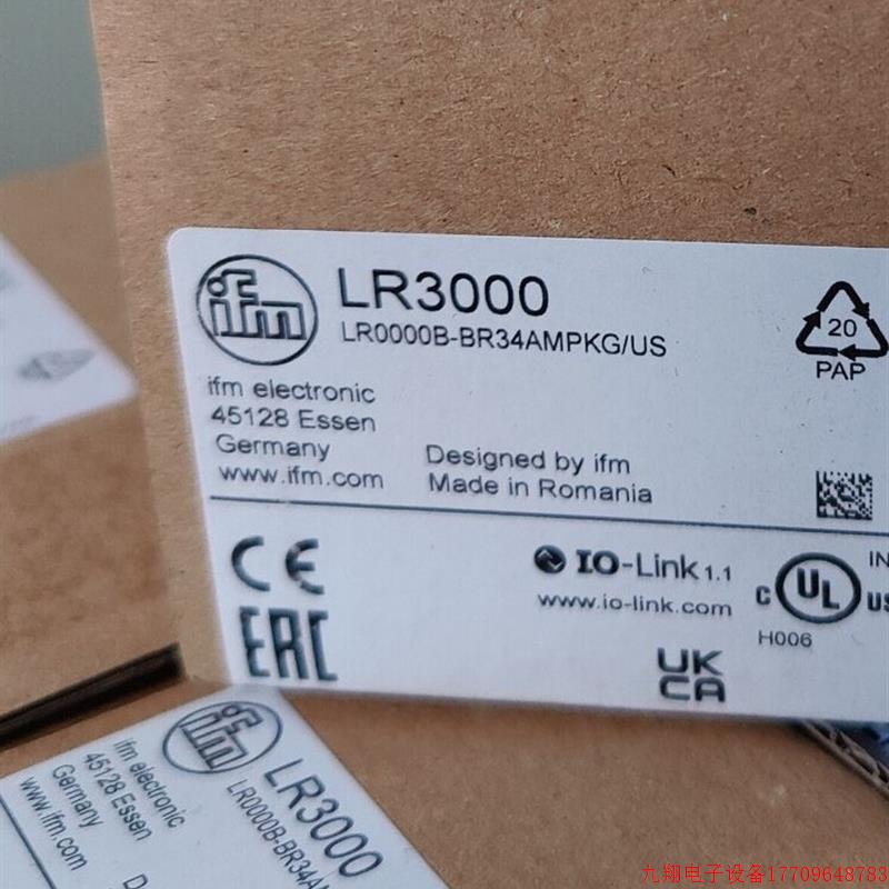 拍前询价:IFM LR2750 LR3000 LR7000 LR7300 全新原装正品易福门