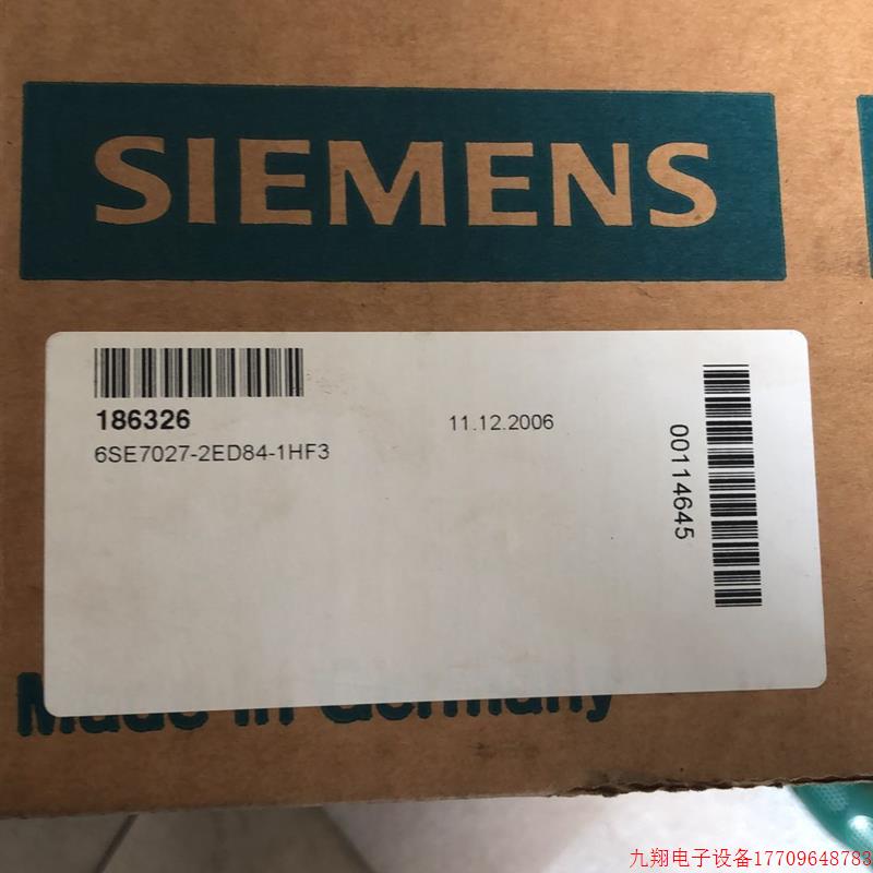 拍前询价:A028*全新原装 SIEMENS  6SE7 027-2ED84-1HF3 实物拍