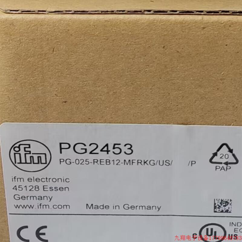 拍前询价:IFM PG2451 PG2453 PG2454 PG2793 全新原装正品易福门