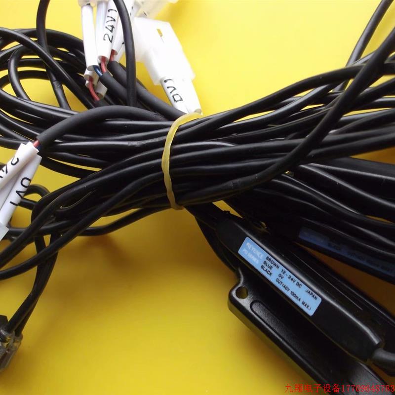拍前询价:现货基恩士二手9成新传感器PQ-01 PQ-02 PS-55  线长70