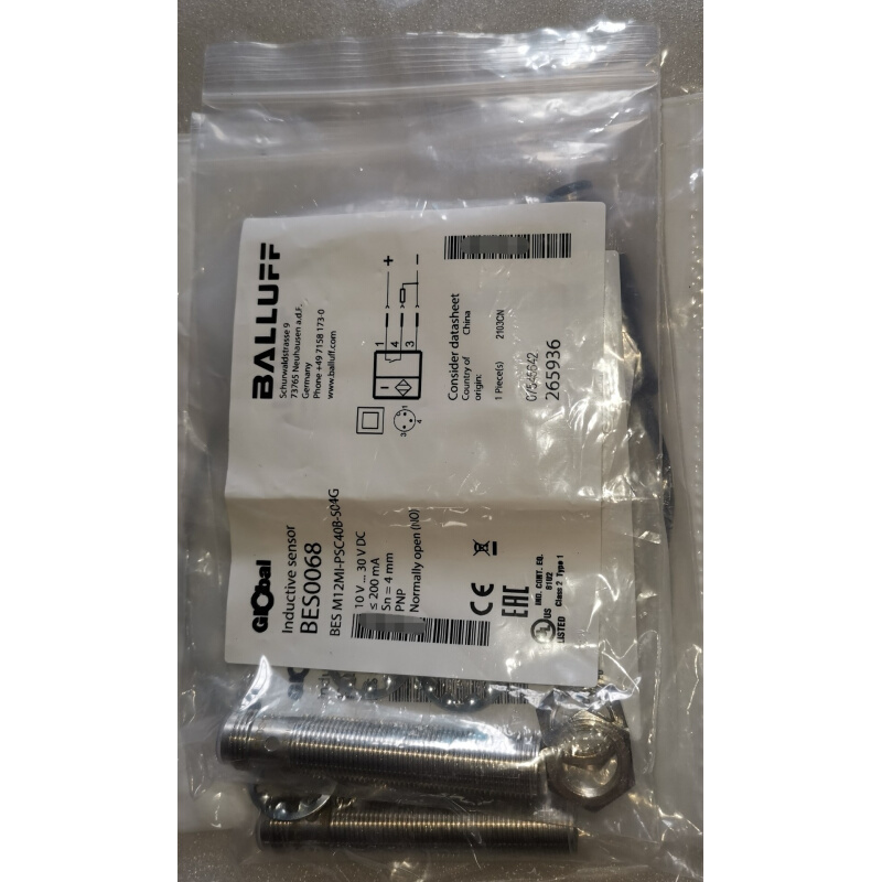 拍前询价：巴鲁夫BALLUFF 接近开关 接近传感器信号开关 BES0全新