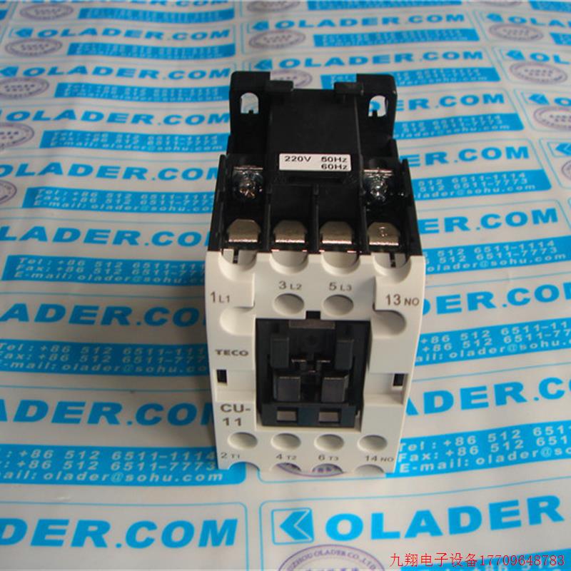 拍前询价:【原装正品】台湾东元电磁接触器 TECO CU-11 AC220V【