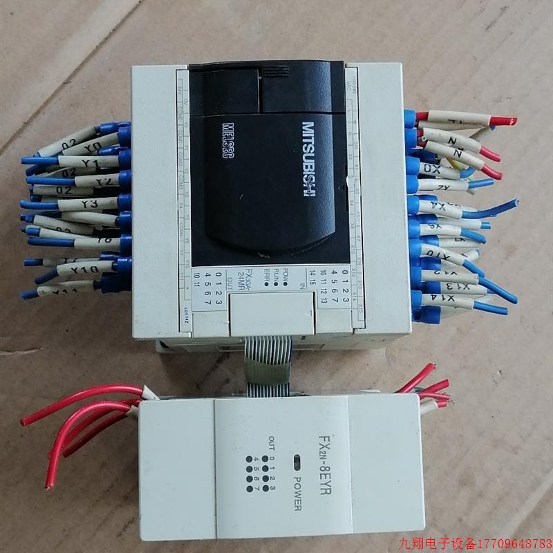 拍前询价:三菱FX3GA-24MR,带一个扩展模块FX2N-8EYR,