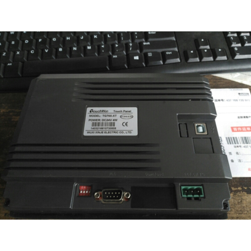 拍前询价：信捷触摸屏 TG765-XMT 二手，实物拍摄