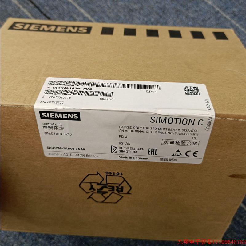 拍前询价: C240伺服控制器6AU1240-1AA00-0AA0全新现货