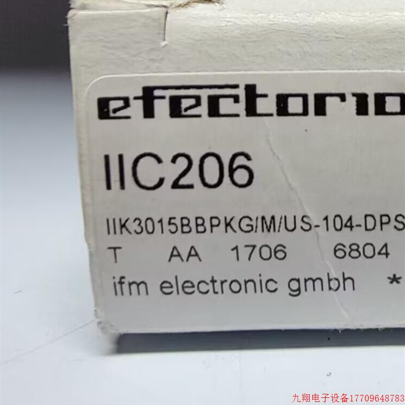 拍前询价:IFM II5910 IIC206 IIC208 IG4000 全新原装正品易福门