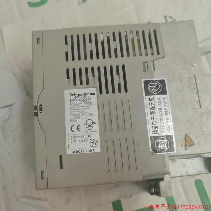 拍前询价:施耐德SD326DU25S2伺服驱动器 驱动变频器  实物拍