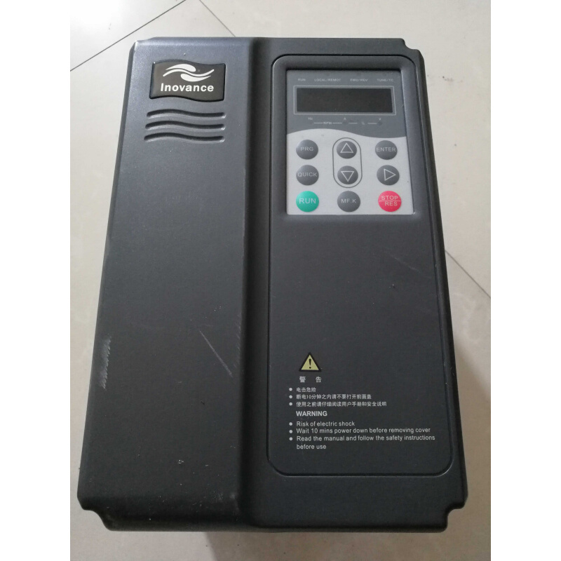 拍前询价：二手 汇川MD300变频器MD300NT5.5B 5.5KW 380V原装拆机