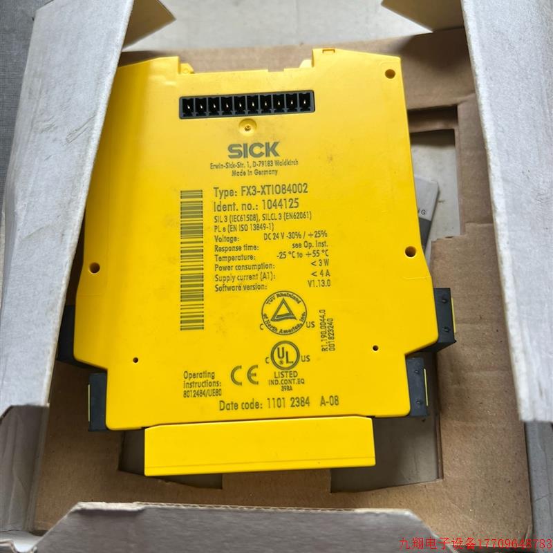 拍前询价:SICK西克继电器FX3-XTI084002议价